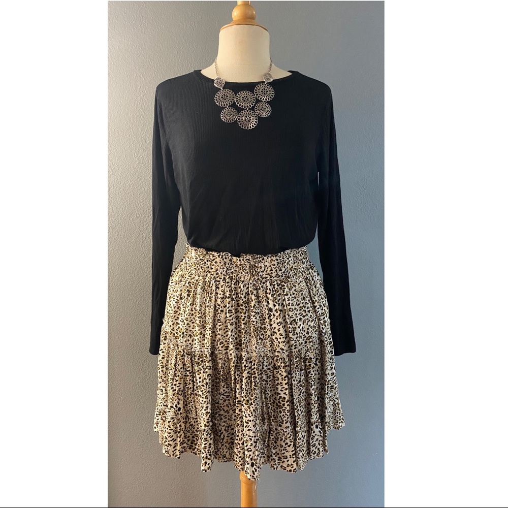Frilly Leopard Skirt